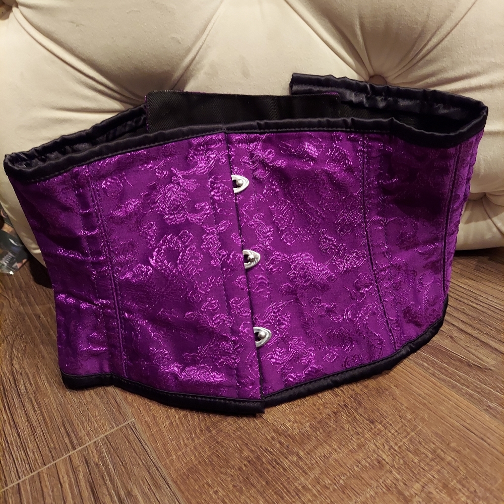 Women's purple corset - Picture 2 of 2